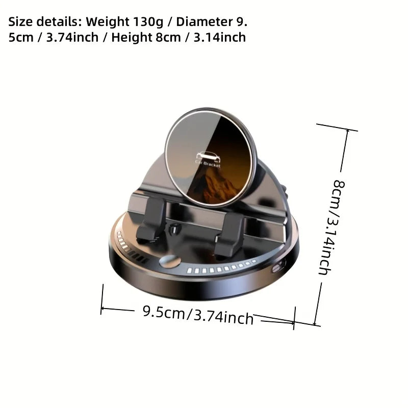 Car Phone Holder Wireless Charging Dashboard Auto Phone Support 360 Degree Rotatable for Home Office Desk Phone Holder