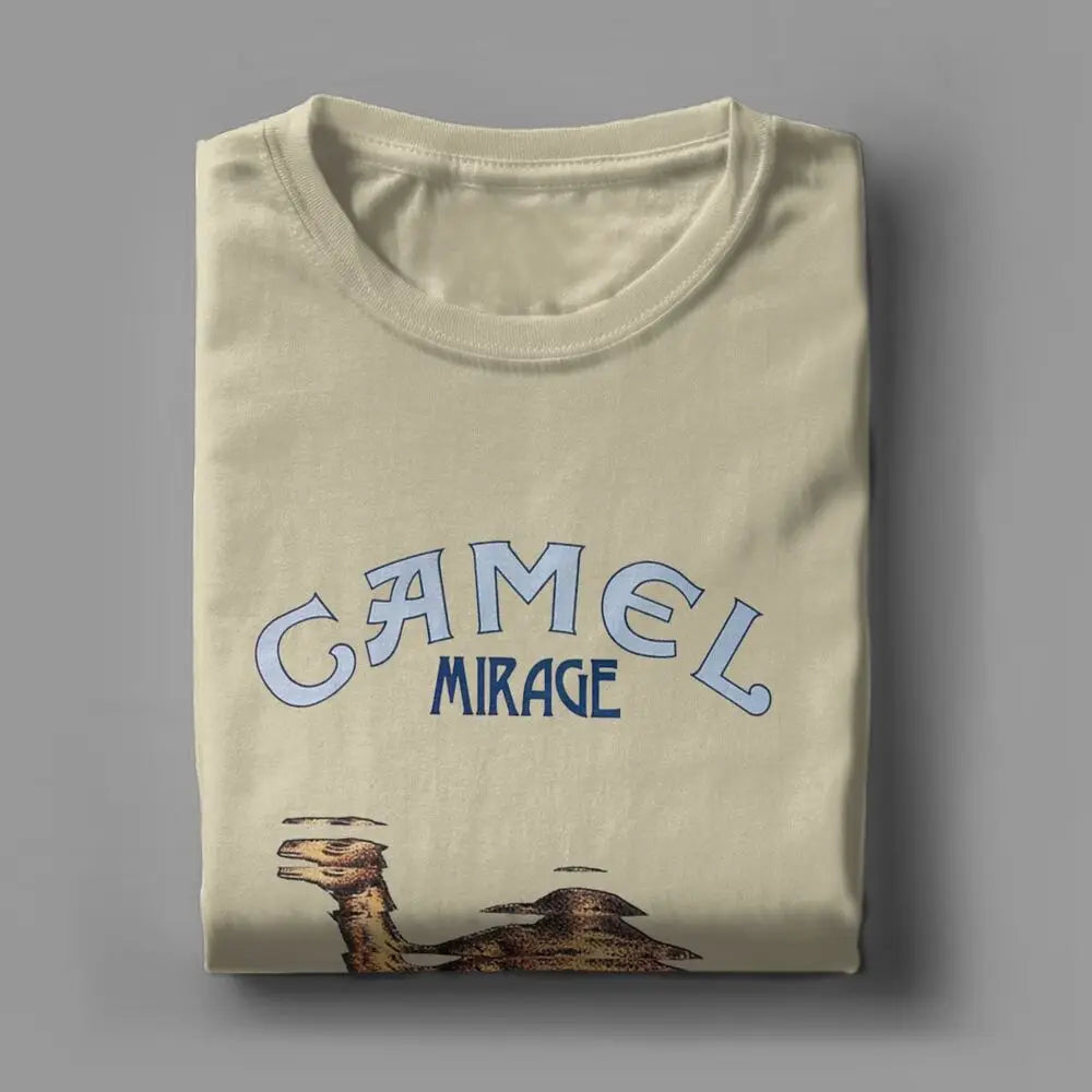 Camels Band T Shirts for Men Cotton Funny T-Shirts O Neck Tees Short Sleeve Clothing Plus Size