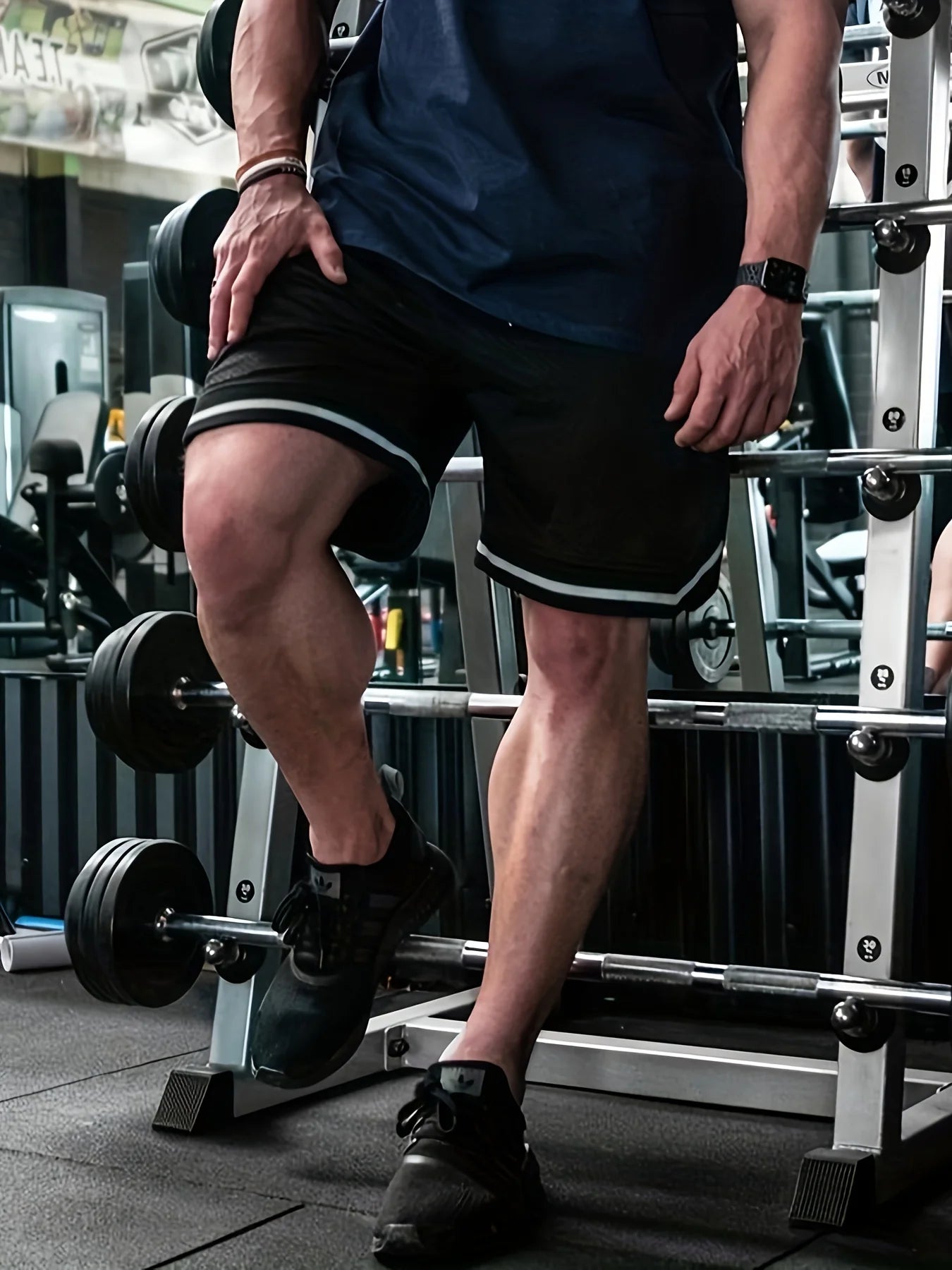 Men Shorts Breathable Mesh Knee Length Jogger Basketball Casual Workout Shorts for Men Short Pants