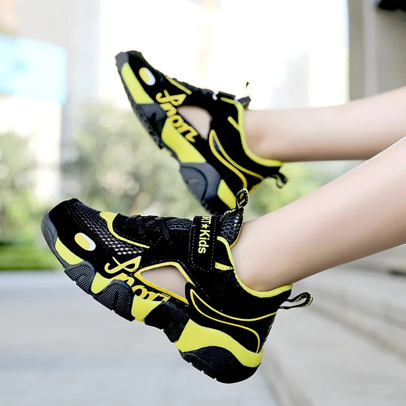 Kids Summer Shoes Kids Sandals Breathable Boys Sandals Soft  Children's Shoes Outdoor Protecting Toes Beach Sandal Water Shoes