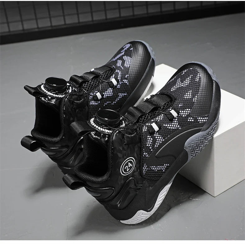 Kids Basketball Shoes Boys Sneakers Non-slip Child Trainer Basket Shoes Outdoor Children Sport Shoes