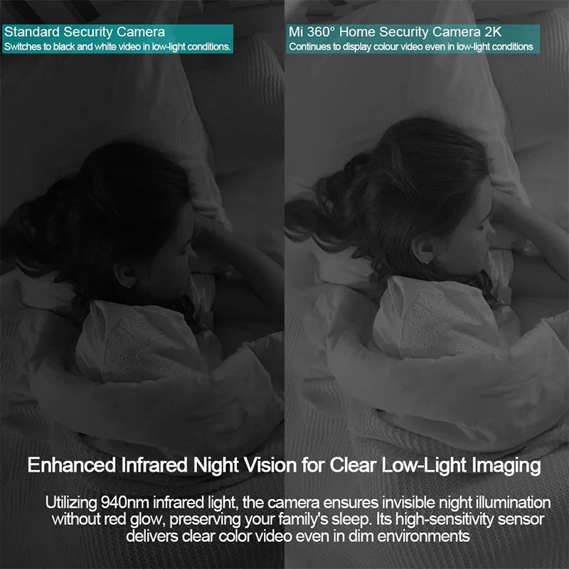 XIAOMI Home Security Intelligent Wifi Camera PTZ 2K,Color Night Vision,Two‑Way Audio,AI Human Face Detection,Chinese Version