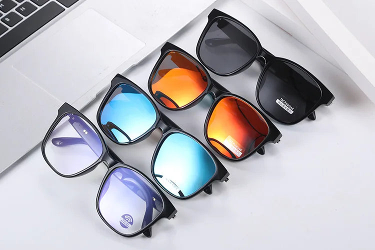 Outdoors Smart Glasses Bluetooth 5.3 Sunglasses Music Making Calls Navigation Protection Uv400 Polarized Lenses Driving Fishing