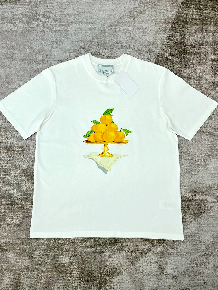 Top Version 1:1 Casinoblank Morocco Way Fruit Logo Printed Women Men T shirts Tops tees Oversized Men Cotton T shirt