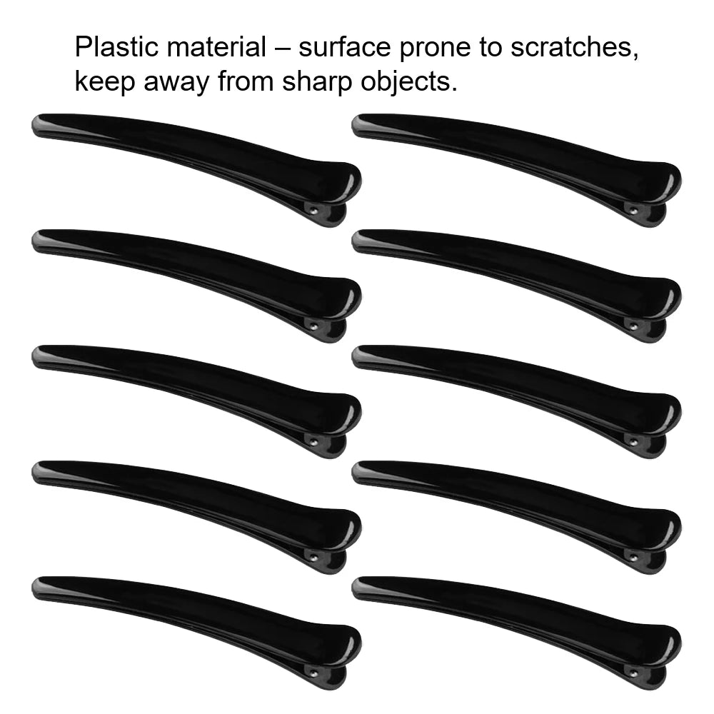 10Pcs/Set Plastic Edge Clip Hairpin Accessories Plus Size 8CM Fish Beak Clip Hair and Duck Beak Clip Hairpin Hair Styling Tools