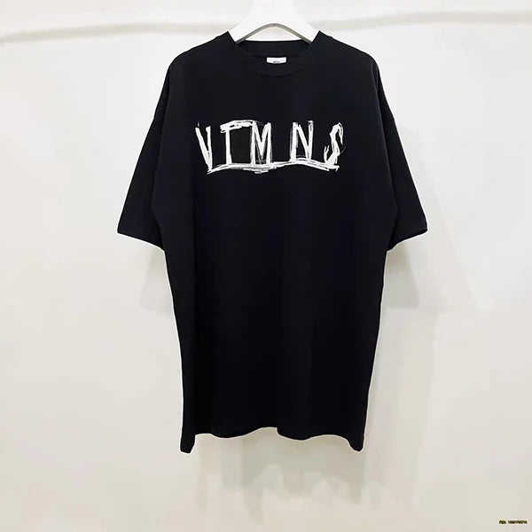 Top Grade LIMITED EDITIONS VT Logo Printed Women Men T shirts Tees Oversized Men Casual Cotton T shirt