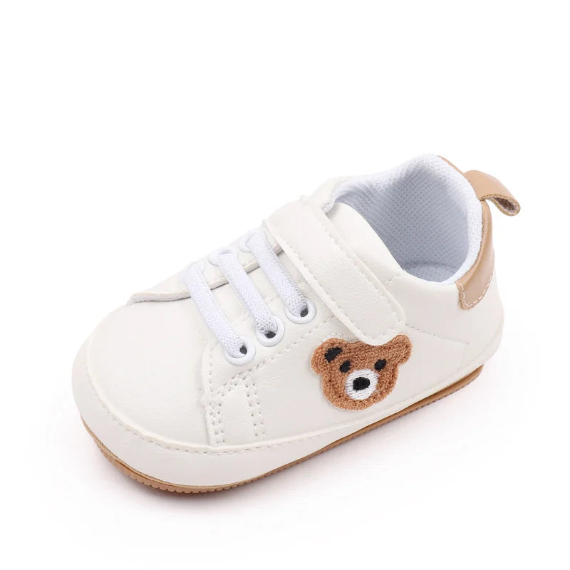 Baby Sneaker 0-9-18 Months Toddler Prewalking Shoes Sport Outdoor Style Spring and Autumn 2024 New Fashion TPR Sole PU BMB3134