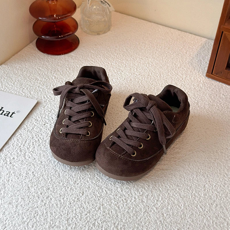 Kids Casual Sneakers for Girls 2025 New Autumn Toddler Walking Shoes Soft Sole Versatile Chic Kid School Outdoor Trainers Age4-6