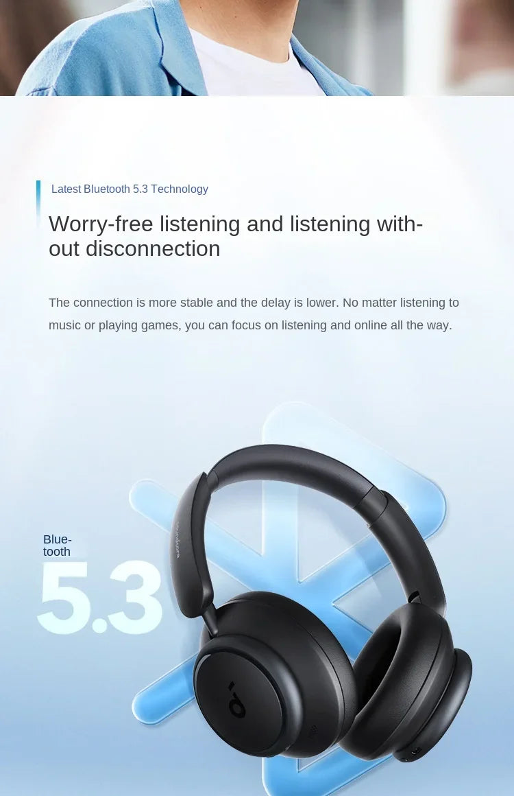Anker Soundcore Space Q45 Wireless Bluetooth Headphones Triple Dynamic Active Noise Cancellation LDAC HiRes A3040