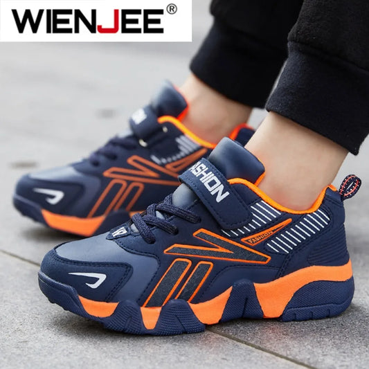 Children Boys Shoes School Sports Fashion Leather For Kids Tennis Casual Sneakers Children's Boy Running 7-13 Years Walking Shoe