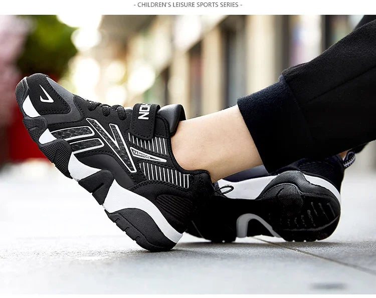 Children Boys Shoes School Sports Fashion Leather For Kids Tennis Casual Sneakers Children's Boy Running 7-13 Years Walking Shoe