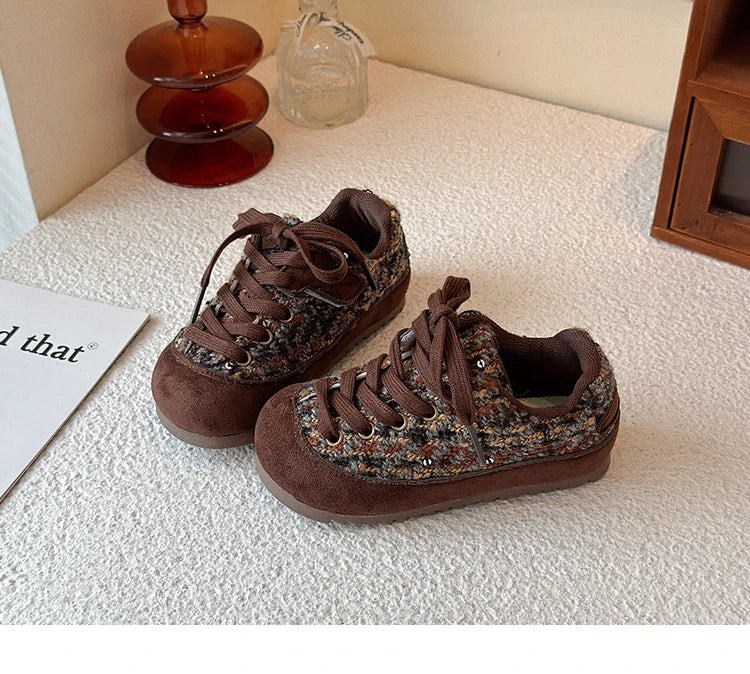 Kids Casual Sneakers for Girls 2025 New Autumn Toddler Walking Shoes Soft Sole Versatile Chic Kid School Outdoor Trainers Age4-6