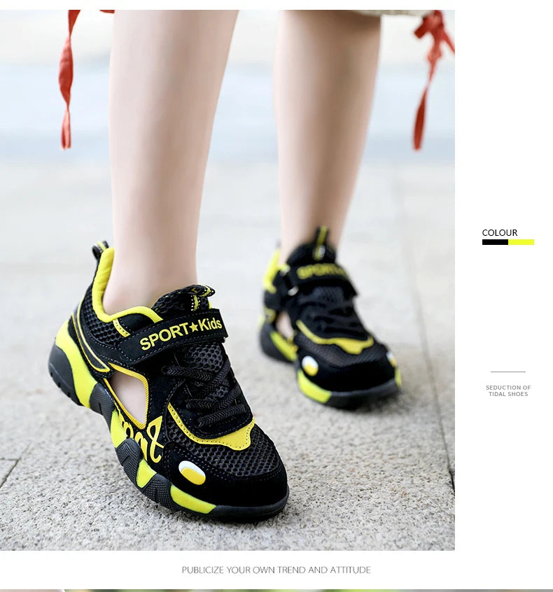 Kids Summer Shoes Kids Sandals Breathable Boys Sandals Soft  Children's Shoes Outdoor Protecting Toes Beach Sandal Water Shoes