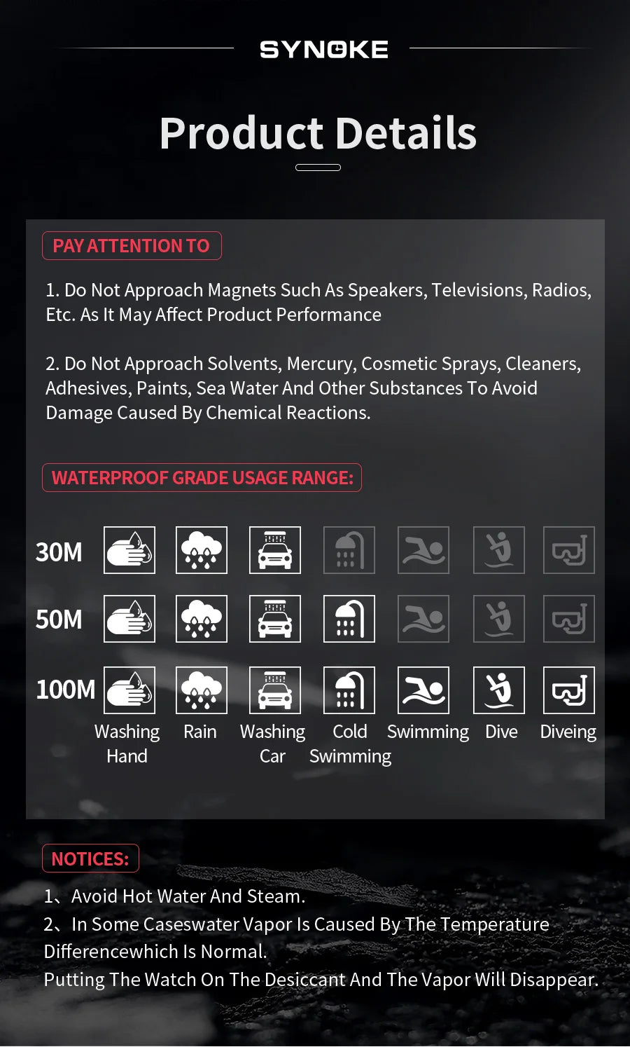 Mens Sports Digital Waterproof Watch, Multifunctional Wrist Watches For Men, Plastic Case Alloy Strap