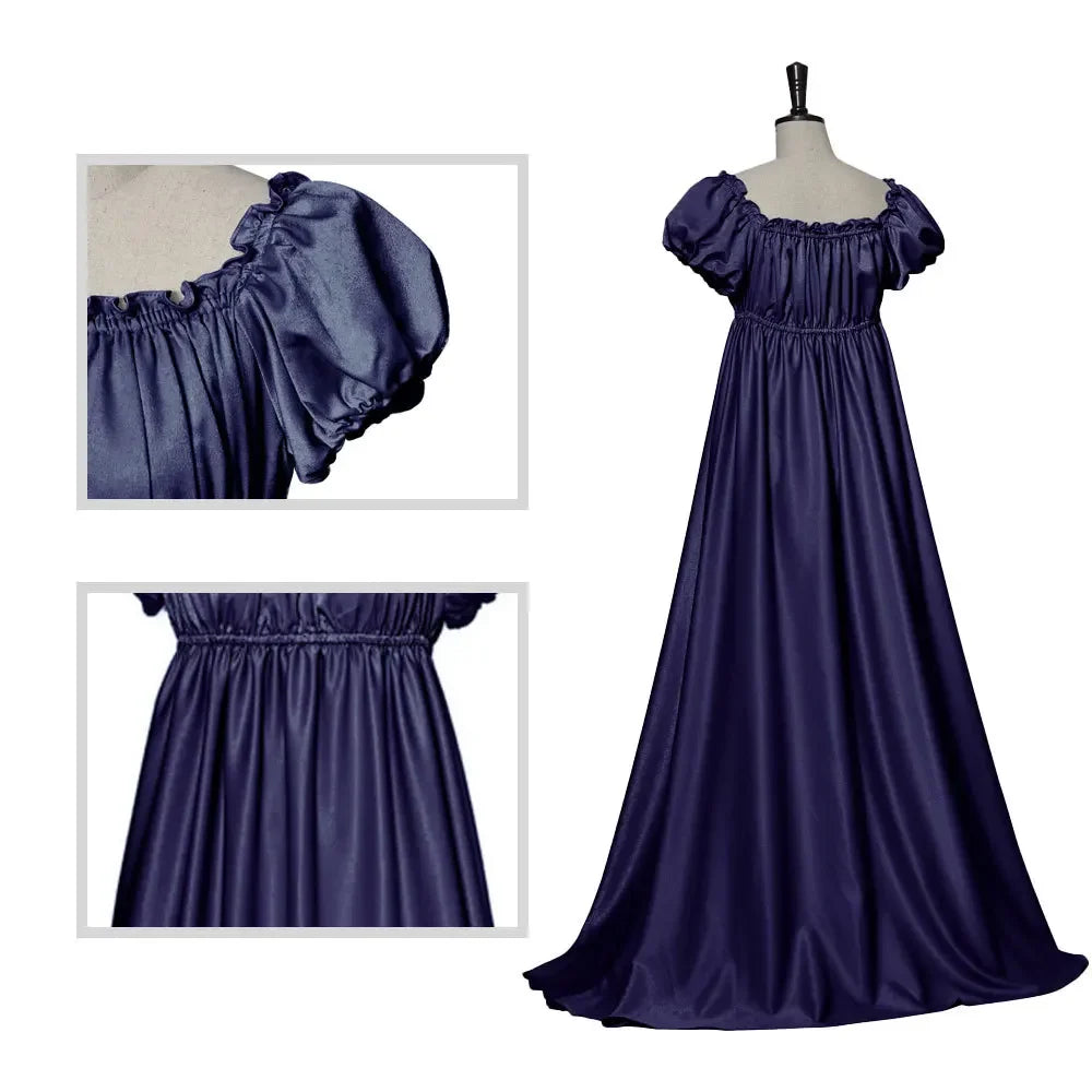 Medieval Dress Women Dress Sexy Off Shoulder Renaissance Victorian Regency Dress Costume Wench Retro Gown Halloween For Women