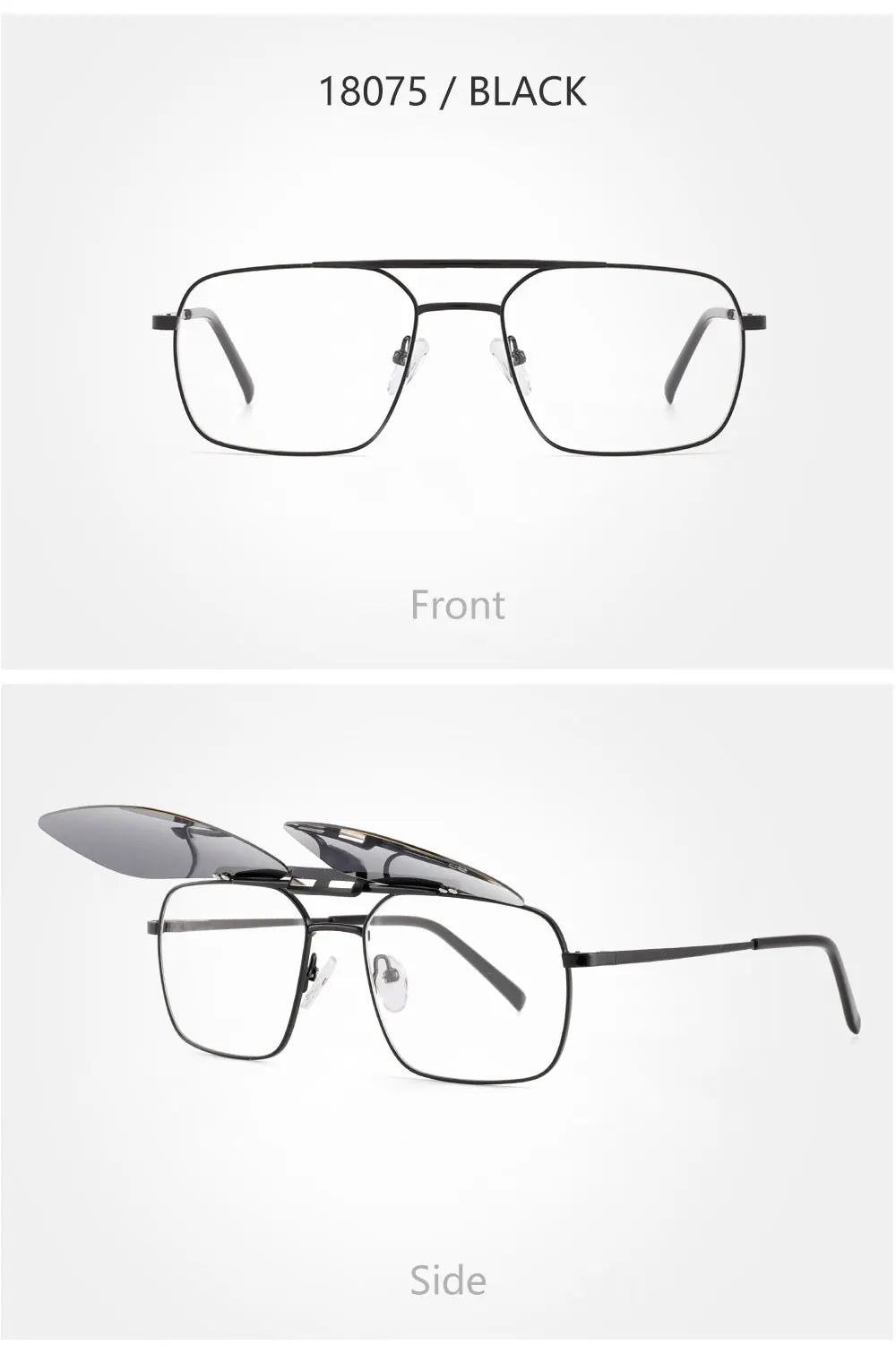 Polarized Sunglasses For Men Magnetic Clip On Sunglasses Retro Luxury Sun Glasses Men's Sunglass Eyeglasses Frames Myopia 2022