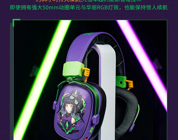 VALKYRIE VK S1 Gaming Headset Wireless Triple-Mode Detachable Microphone 15ms Ultra-low Latency Customized Gaming Headphones