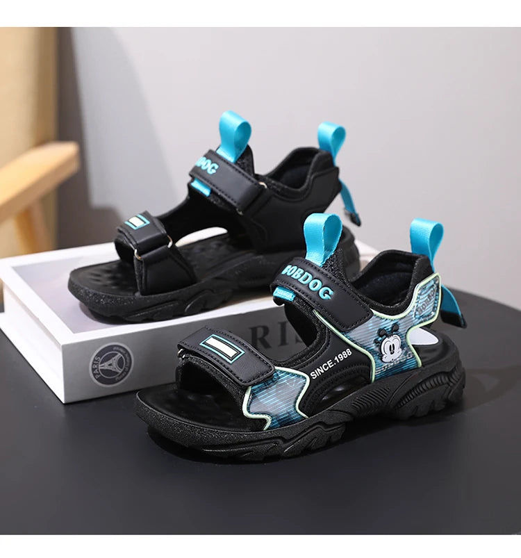 Kids Summer Shoes Fashion Big Boys Beach Sandals Children Casual Sports Sandals Color Matching Anti-skid Classic Size 28-40