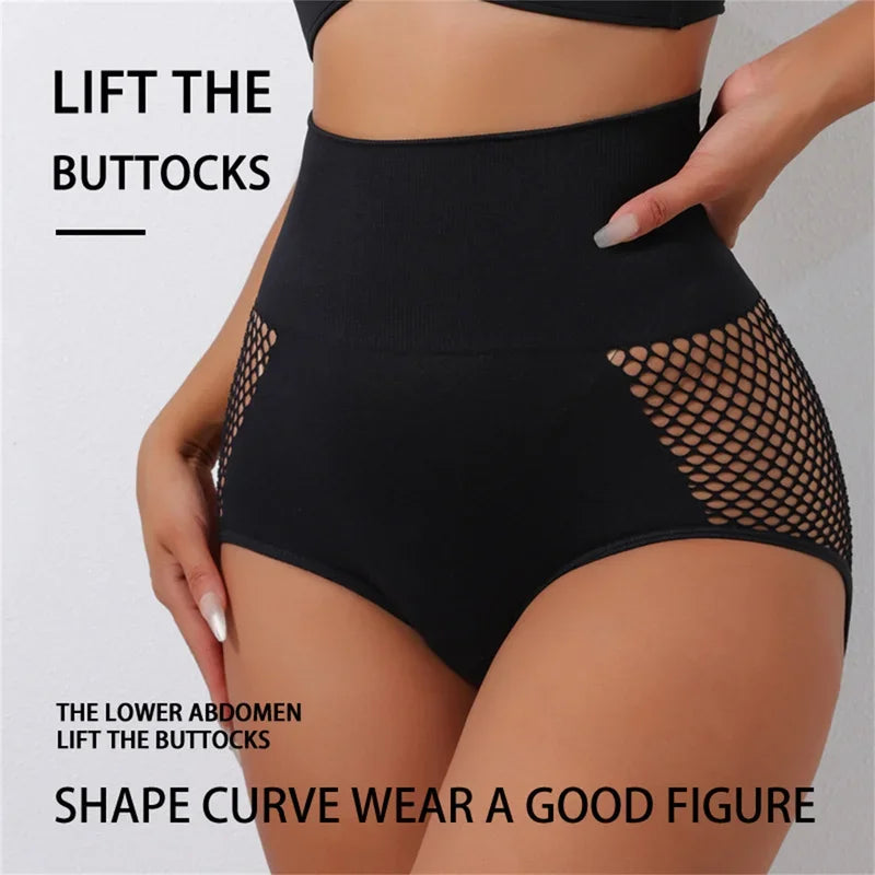 Women's Waist Trainer Tummy Control Panties Breathable Holes Butt Lifter High Waist Panties S-2XL Bragas de Mujer