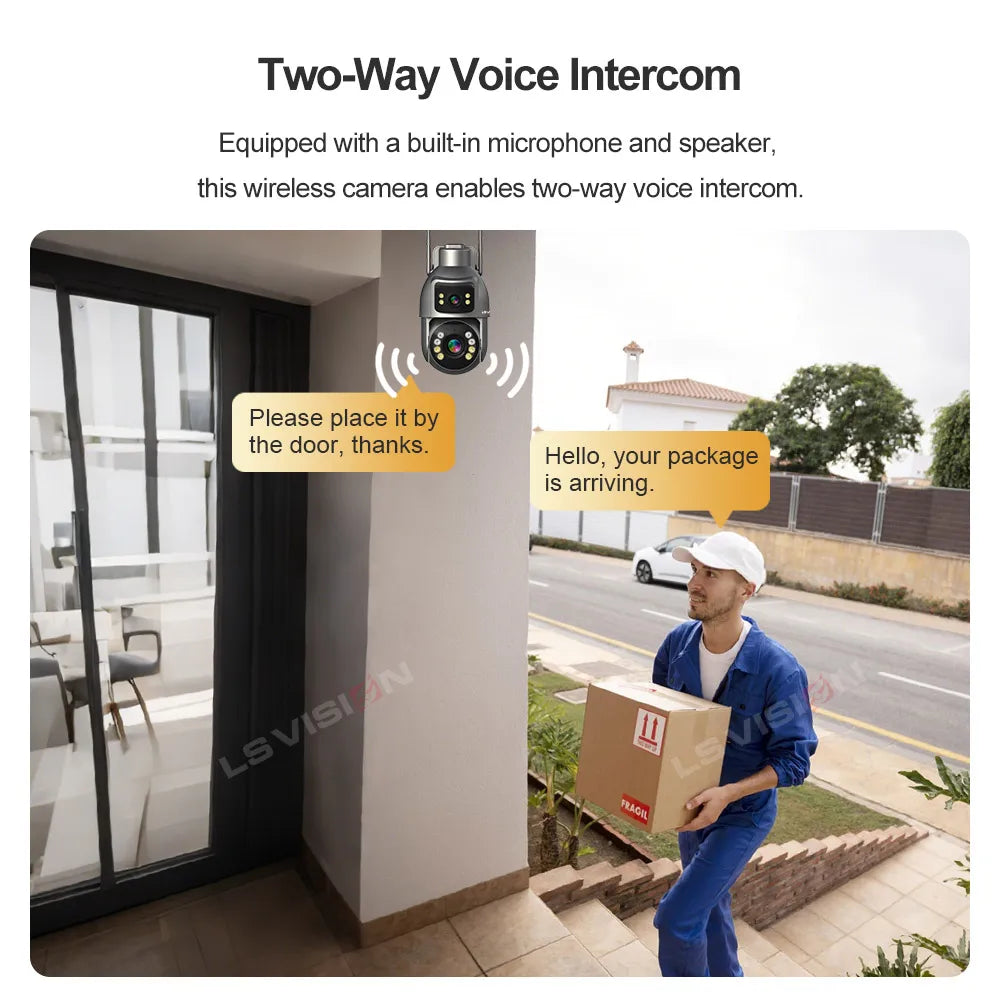 LS VISION 4G WiFi Solar Powered CCTV Camera AOV 7/24 Network Home Security AI Popular Outdoor Solar Network Camera