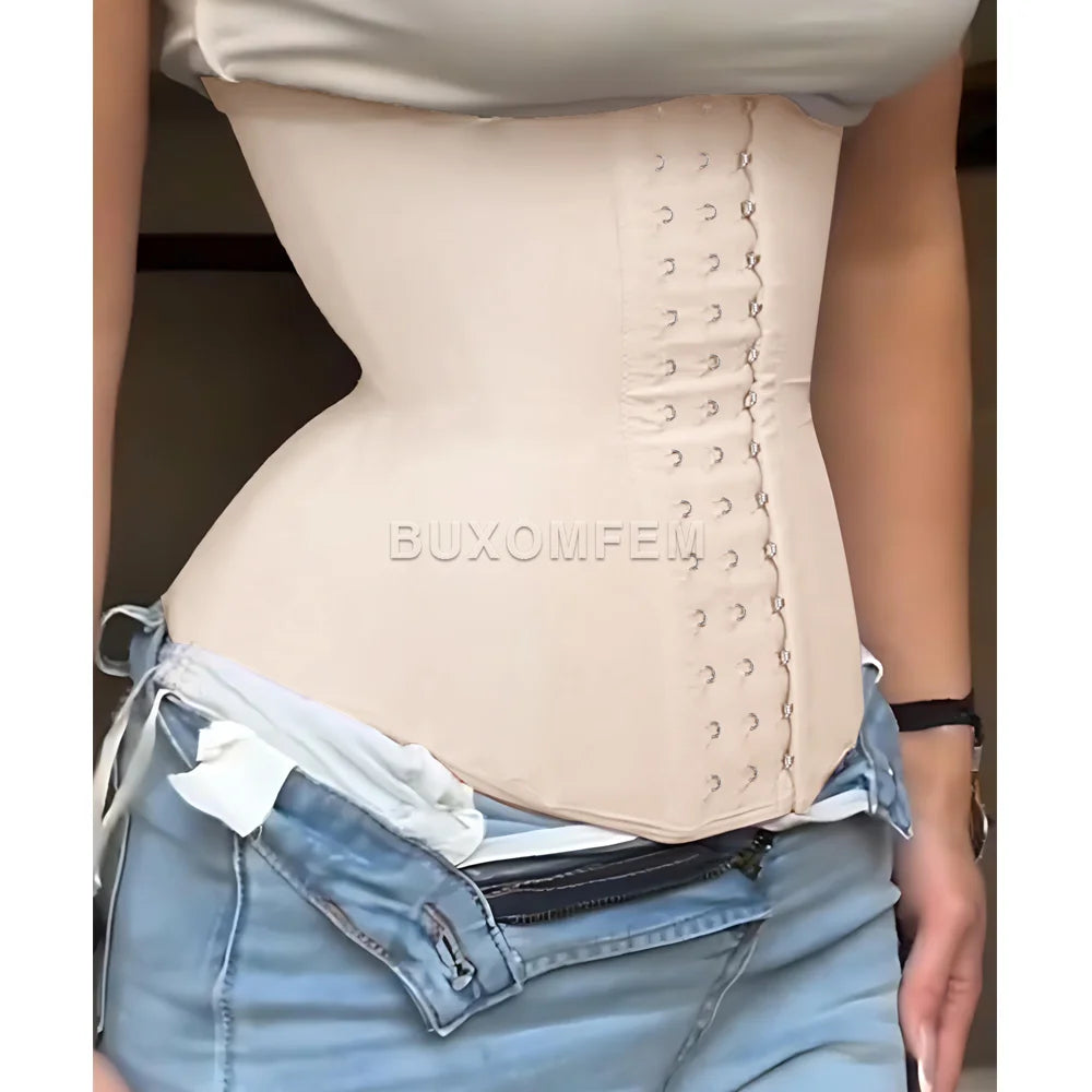 Front-Breasted Slim Fit Shaping Body Wrap Waist Trainer Women's Tummy Control Girdle Body Shaper Female Heavily Shaped Fajas
