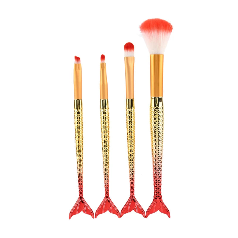 Four-piece Suit Mermaid Makeup Brush