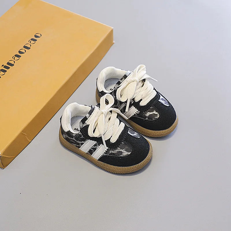 Kids Shoes Toddler Sneakers Children Skateboarding Shoe Designer Grey Color Infant Boys Girls Baby Trainers