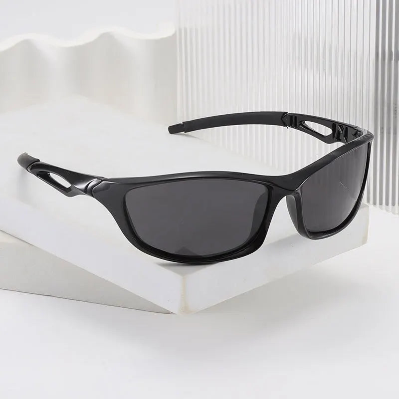 Polarized Sunglasses Designer Square Sports Sun Glasses for Men Driving Fishing Cycling Climbing Skiing Black Frame Goggle UV400