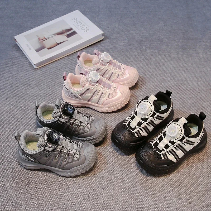 Kids Sports Shoes Non-slip Soft Sole Boys Girls Casual Shoes Ins Trendy 2025 New Fashion Children Sneakers Breathable Comfort