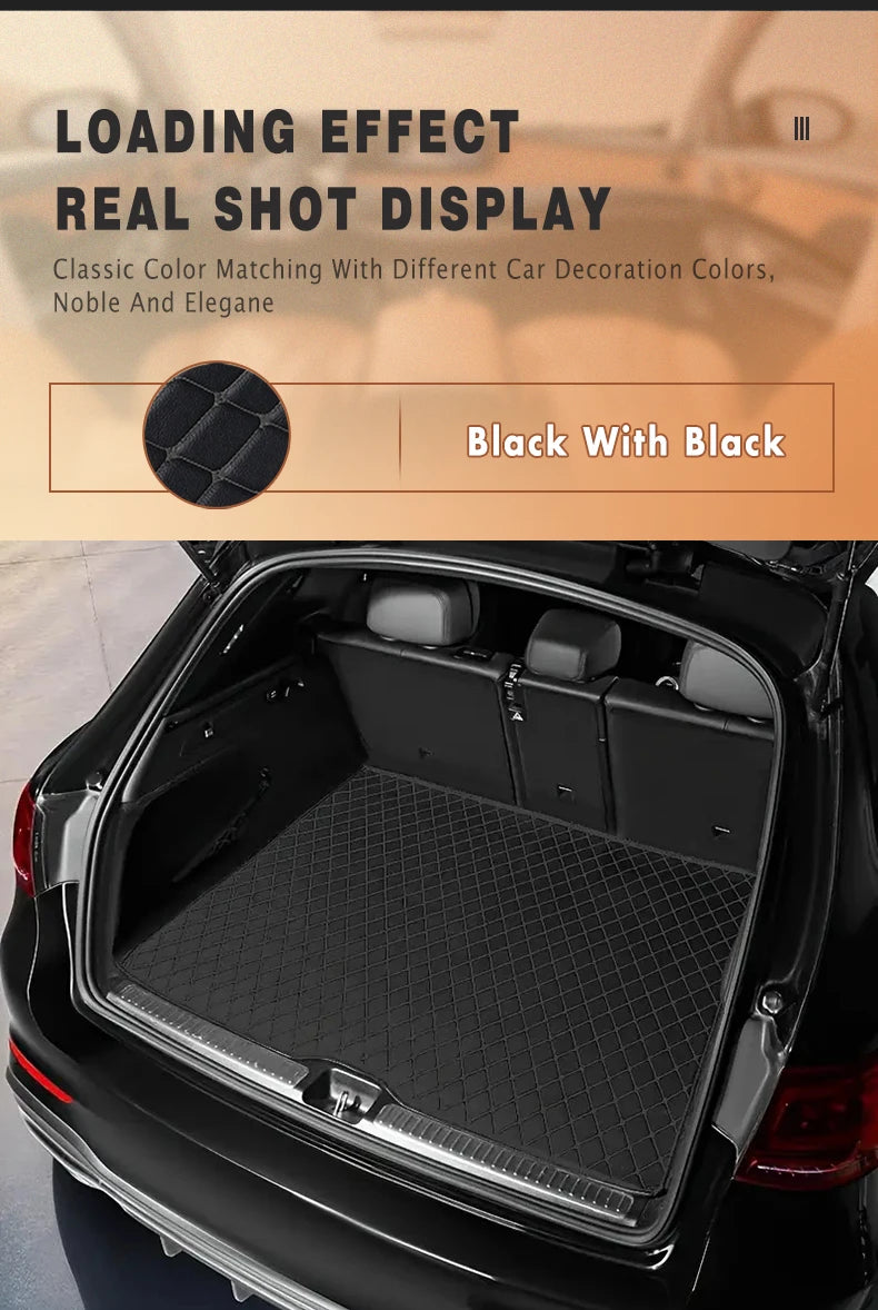 Universal Car Trunk Carpets Rear Rugs Auto Accessories Interior Products Covers Parts Waterproof Automobiles Custom Replacement
