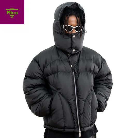 Winter Men Jackets Thicken Warm Parkas Coats Streetwear Harajuku Hip Hop Oversized Jackets Casual Loose Padded Jackets Outwear