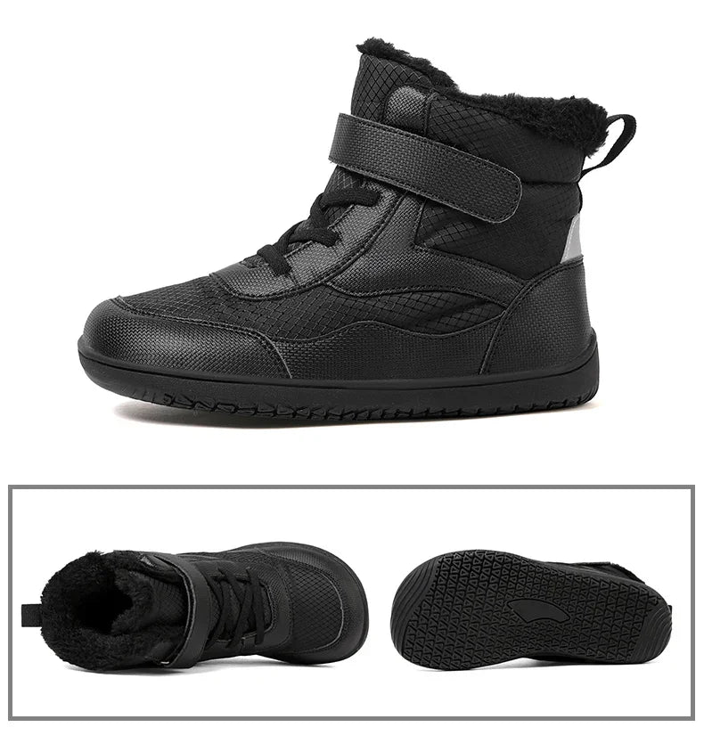 Kids High Top Barefoot Shoes Boys Girls Minimalist Sneakers Lightweight Comfort Zero Drop Shoes Toddler Little Big Kid