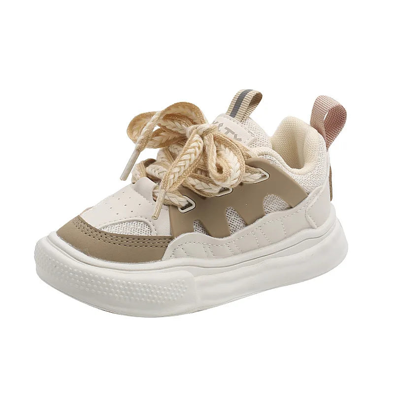 Zapatos 2025 Autumn New Kids Sneaker Simple Versatile Girls' Casual Shoes Comfort Non Slip Child Board Shoes Zapatillas De Mujer