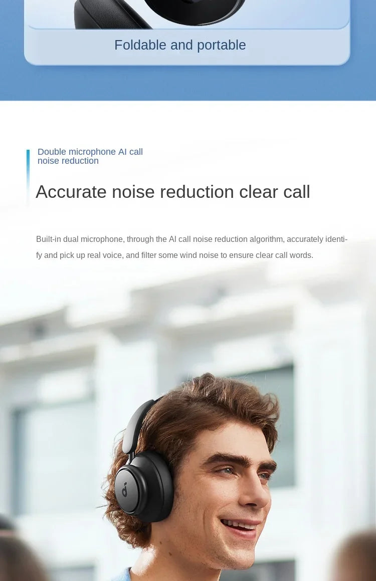Anker Soundcore Space Q45 Wireless Bluetooth Headphones Triple Dynamic Active Noise Cancellation LDAC HiRes A3040