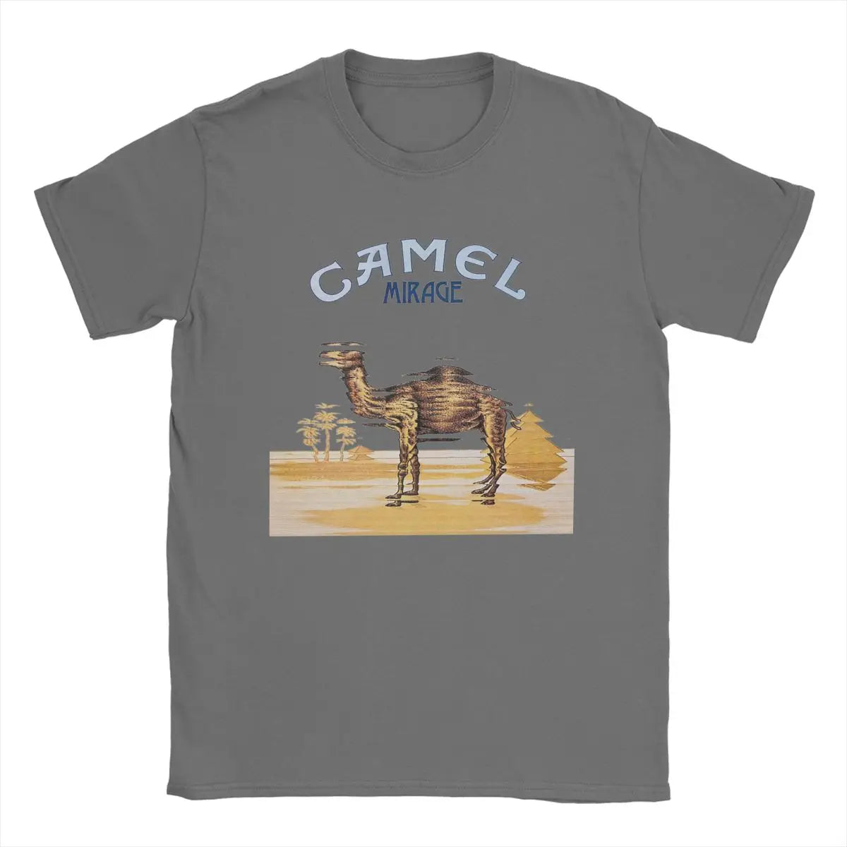 Camels Band T Shirts for Men Cotton Funny T-Shirts O Neck Tees Short Sleeve Clothing Plus Size