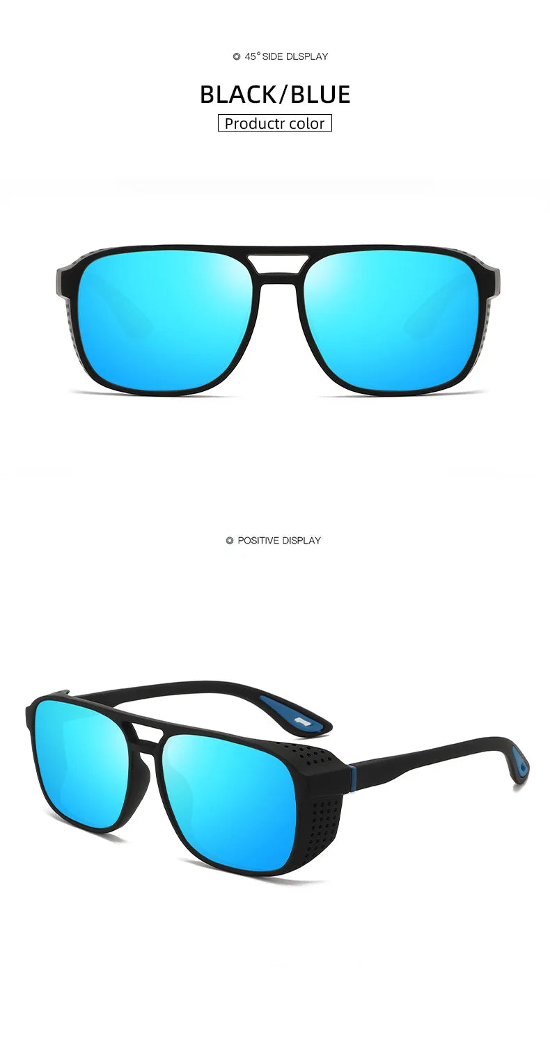 Polarized Fishing Glasses for Men UV400 Protection Driving Running Cycling  Sunglasses Designer Windproof Square Ski Goggles