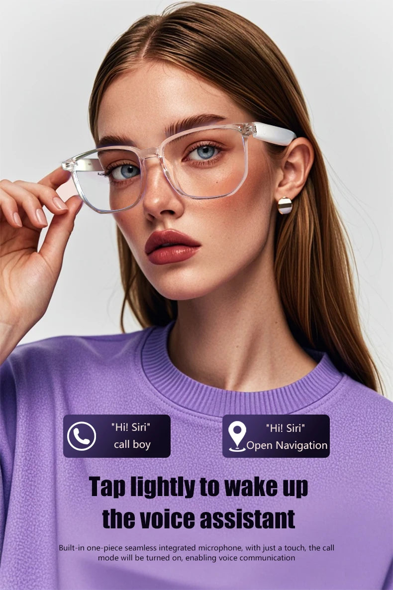 GS03 Upgrade Smart Glasses With Camera Video Recording AI Photo Recognition Bluetooth Call Translation Voice Assistant Glasses