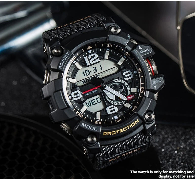 Resin Band for Casio G-SHOCK GG-1000/GWG-100/GSG-100 Mudmaster, Shockproof Watch Strap Replacement Outdoor Sports Accessories