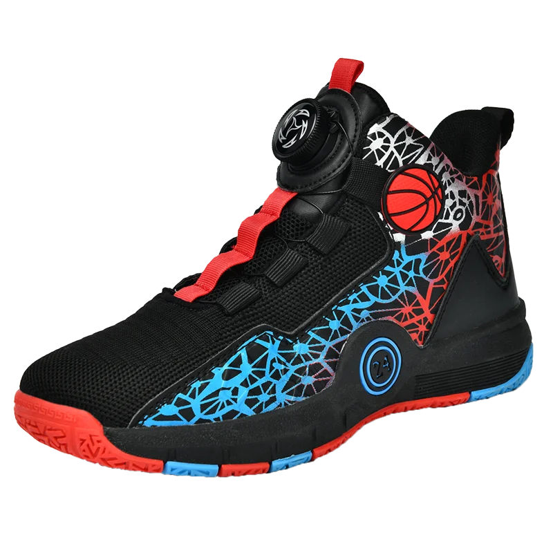 Children Basketball Shoes Original Design 2024 New Indoor Field Training Sports Shoes Comfortable Boy Basketball Shoes for Kids