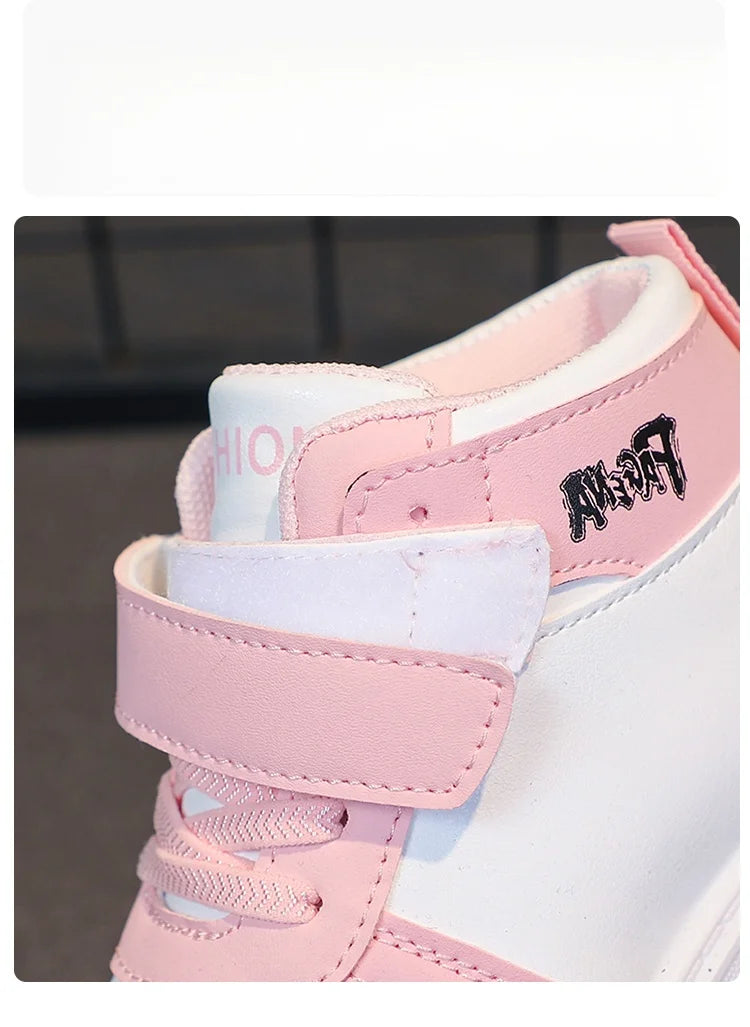 Children's Sports Shoes Spring Autumn New Boys Girls Sneakers Classics High Top Soft Breatheable Fashion Kids Basketball Shoes