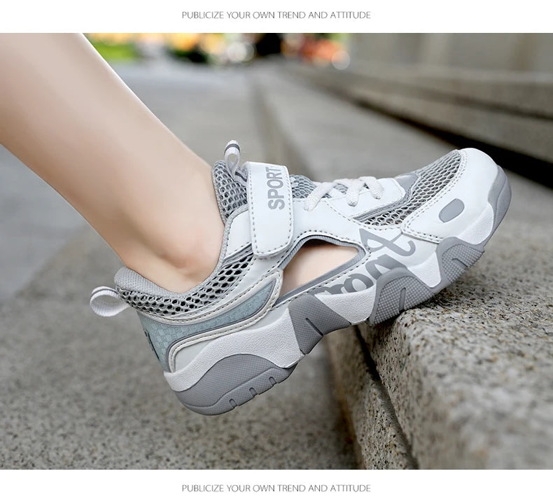 Kids Summer Shoes Kids Sandals Breathable Boys Sandals Soft  Children's Shoes Outdoor Protecting Toes Beach Sandal Water Shoes