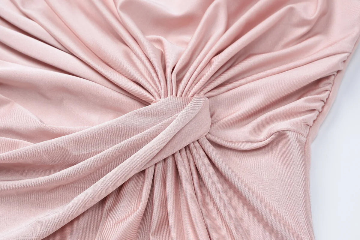 Women's Evening Dress Spring Summer New Fashion Slim Solid Color Casual Round Neck Long Sleeve Long Dress Elegant Party Dresses