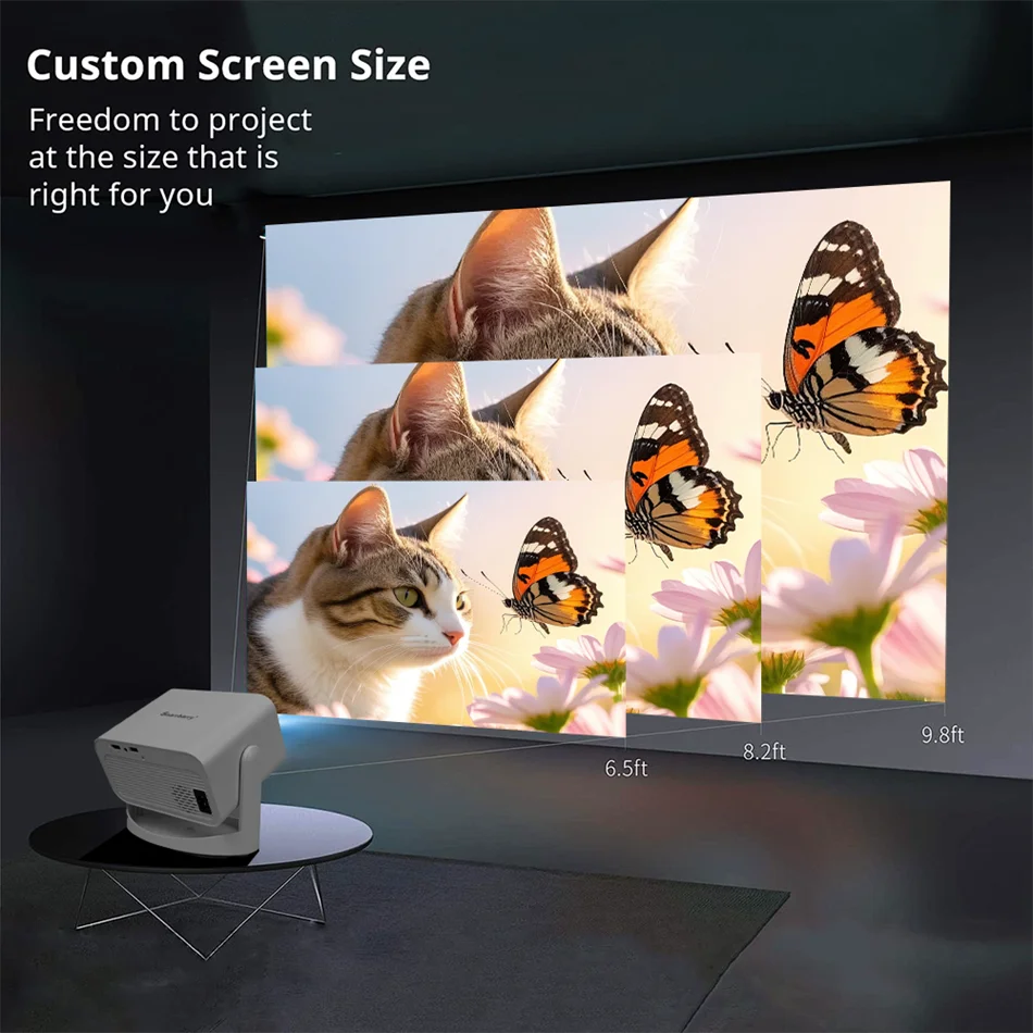 Portable Projector 4K 900ANSI  home theater Beam Projectors