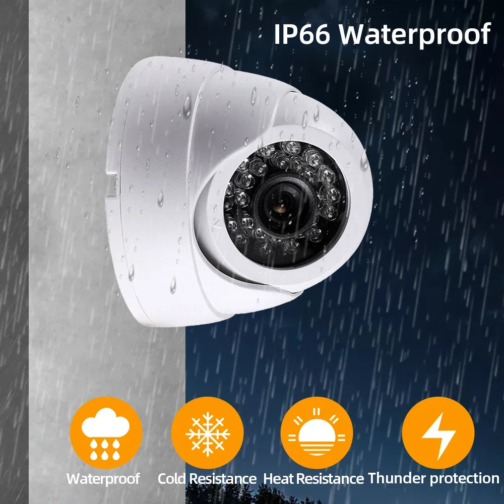 Outdoor Analog CCTV Video Surveillance Cameras Outside Waterproof HD 5MP AHD Home Camera with Motion Sensor Night Vision Cam 2MP