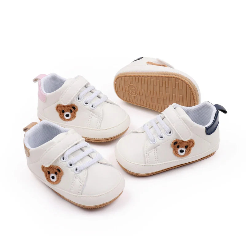 Baby Sneaker 0-9-18 Months Toddler Prewalking Shoes Sport Outdoor Style Spring and Autumn 2024 New Fashion TPR Sole PU BMB3134