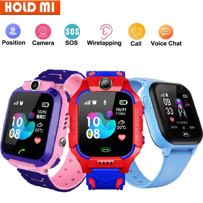 Smart Watch Kids 4g Sim Card SOS Tracker Call Phone Camera Voice Chat Photo Children Smartwatch Camera Boys Girls Birthday Gifts