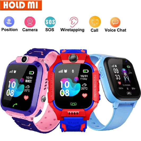 Smart Watch Kids 4g Sim Card SOS Tracker Call Phone Camera Voice Chat Photo Children Smartwatch Camera Boys Girls Birthday Gifts