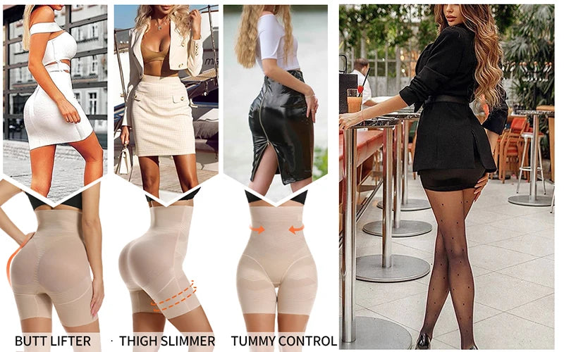 High Waist Butt Lifter Slimming Underwear Body Shaper Women Shapewear Tummy Control Panties Thigh Slimmer Safety Shorts
