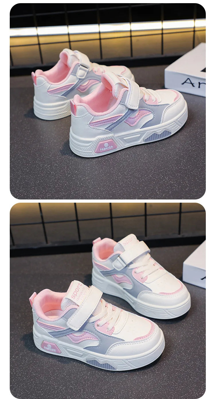 Children's Shoes for Girls and Boys Fashion Sneakers Kids' Soft-Soled Casual Shoes Student Sports Shoes Outdoor Walking Shoes