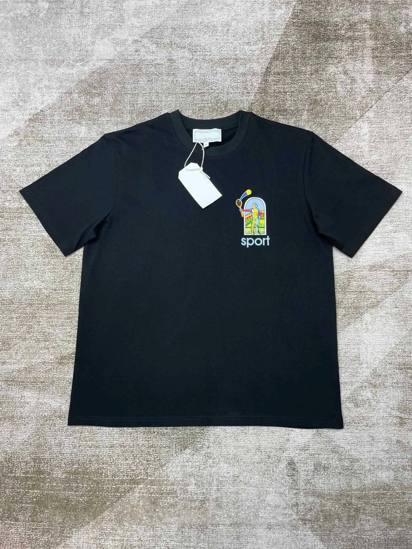 2025 High Quality  Casinoblank Paris Tennis Equipment Print Women Men T shirts Oversized Men Casual Cotton Summer T shirt tees